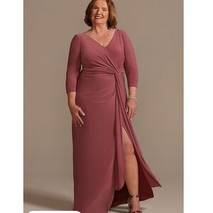 Oleg Cassini chianti mother of the bride/groom dress, size 18w